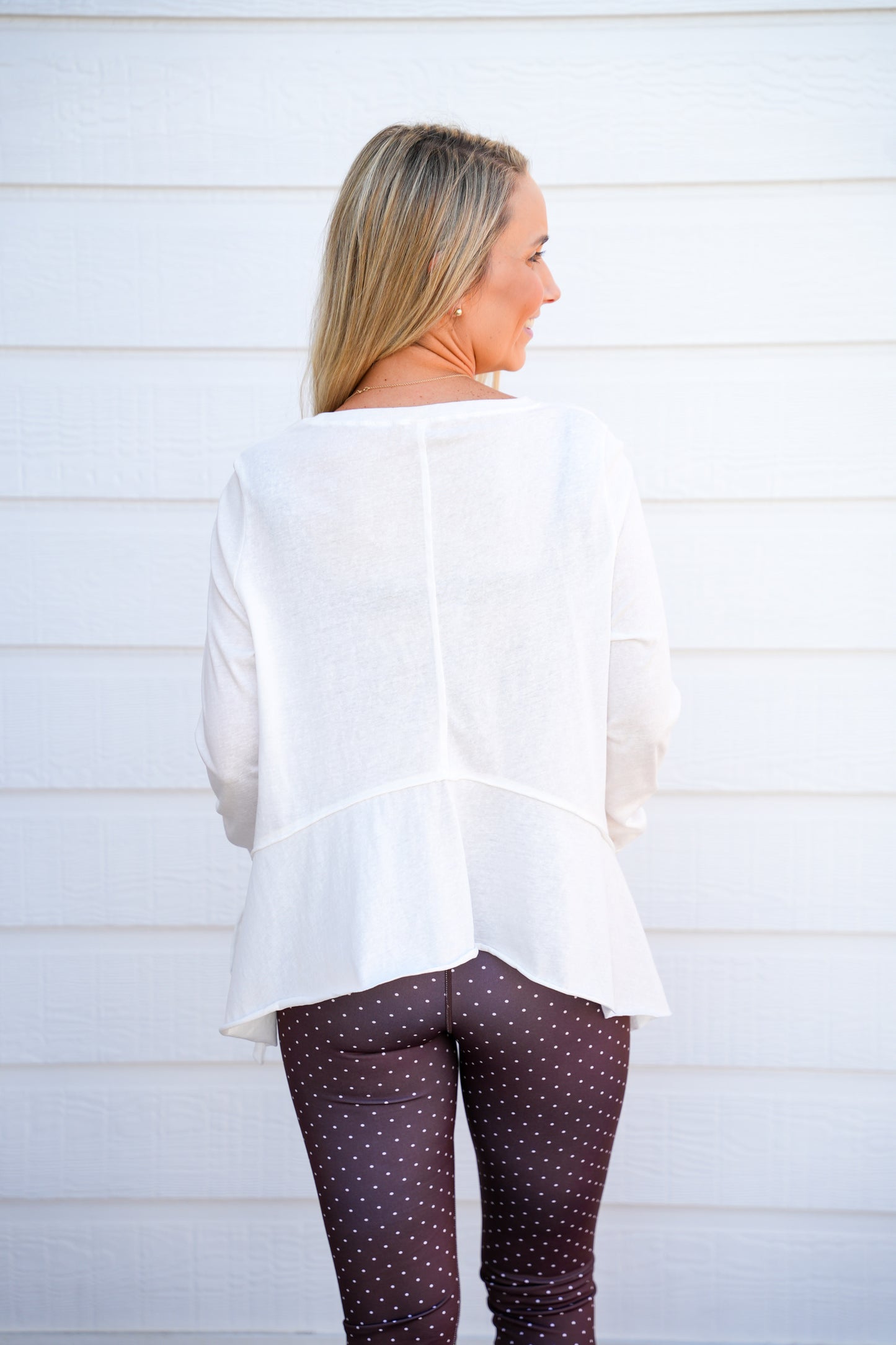 Cotton Slub Long Sleeve Layering Top