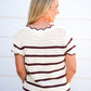 Espresso Scalloped Neck Sweater
