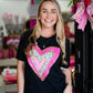 Pink Gold Heart SS Tee