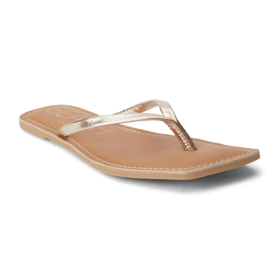 Bungalow Thong Sandal - Gold - Southern Belle Boutique