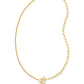 Leighton Pearl Chain Necklace Gold White Pearl - Southern Belle Boutique