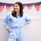 Striped Blue Romper