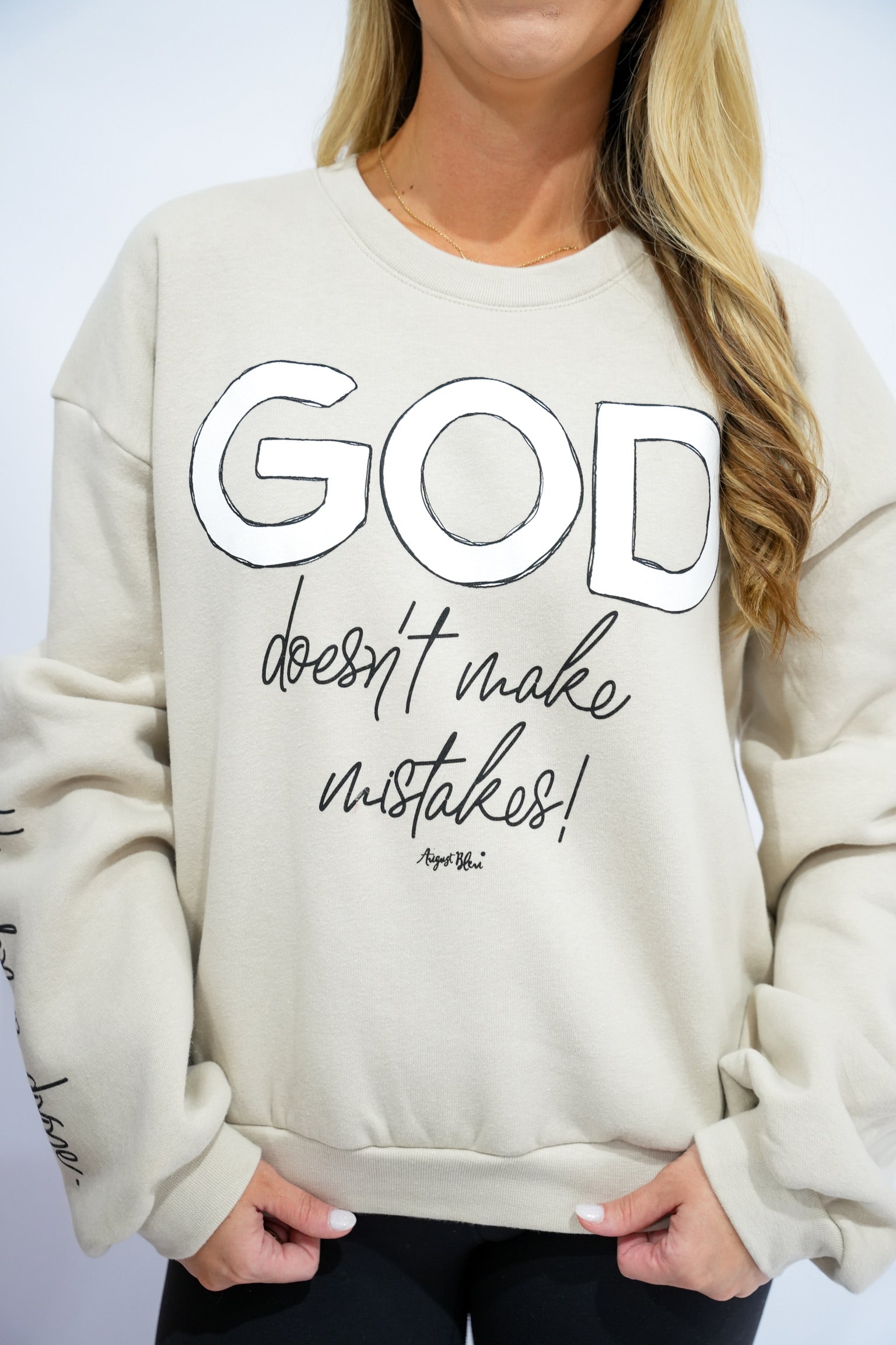 God Doesn't Make Mistakes Sweatshirt - Southern Belle Boutique