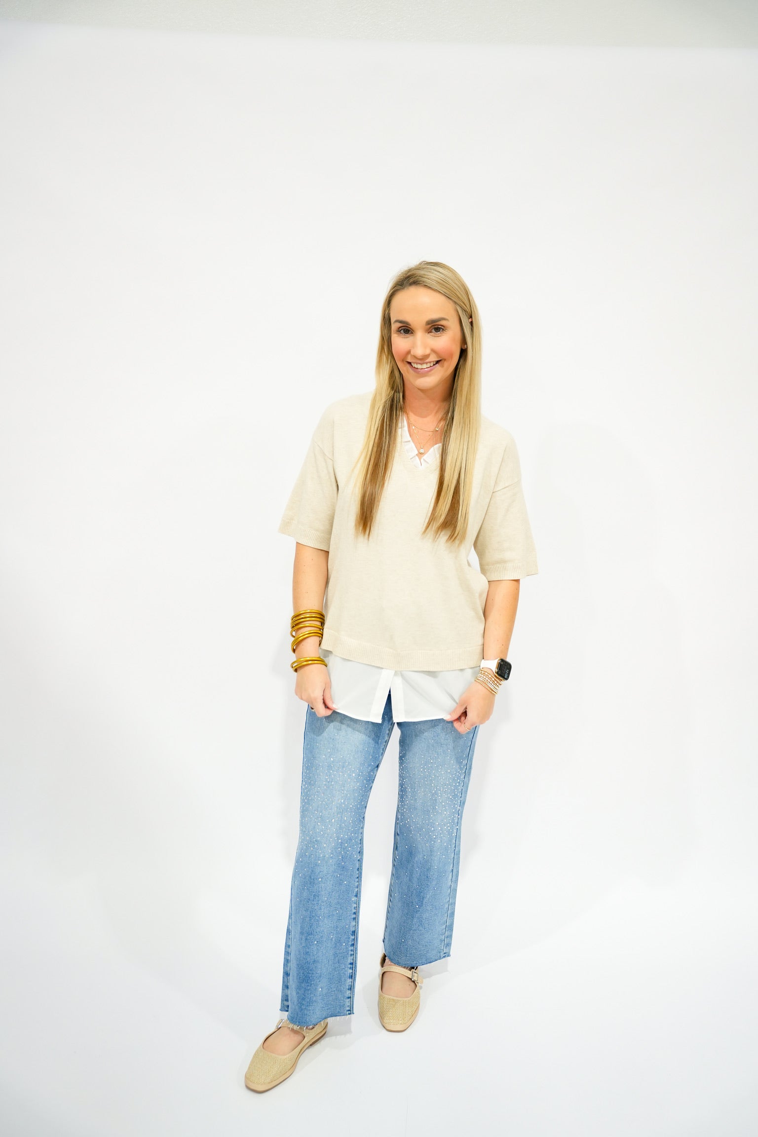 Layered Mixed Media Top - Southern Belle Boutique