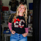 Striped Mesh Top - Red - Southern Belle Boutique