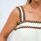 Linen Scalloped Trimed Short Set - Southern Belle Boutique