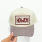 Howdy Trucker Hat - Khaki Checkered