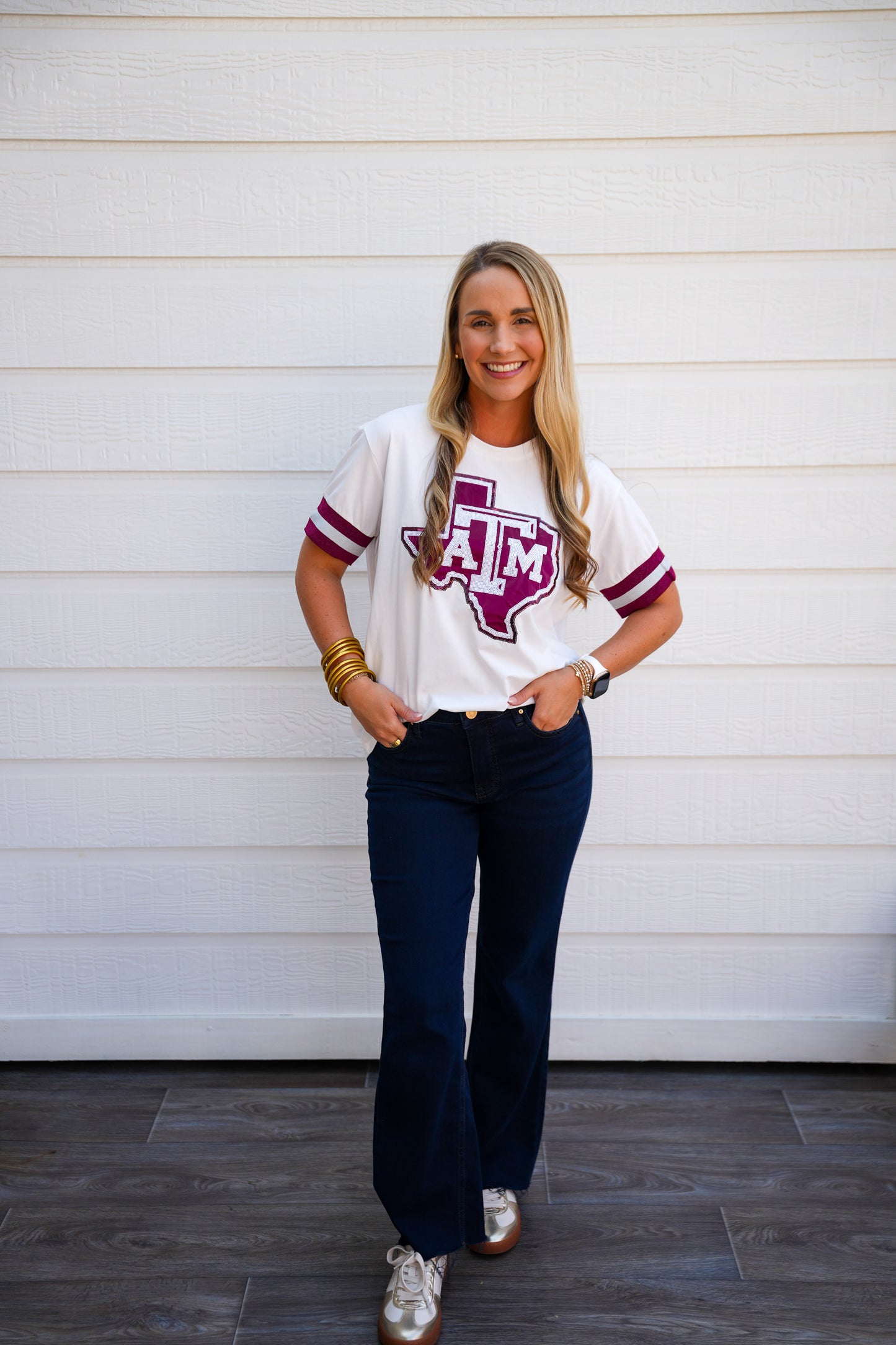 Texas A&M Sparkle Logo T-Shirt