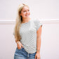 Ivory Black Striped Knit Top - Southern Belle Boutique