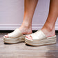 Harbor Platform Slide Sandals - Gold - Southern Belle Boutique