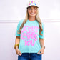 Smiley Jesus Loves You Puff Cropped Tee - Southern Belle Boutique
