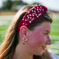 Game Day Charms Knotted Headband - Maroon - Southern Belle Boutique