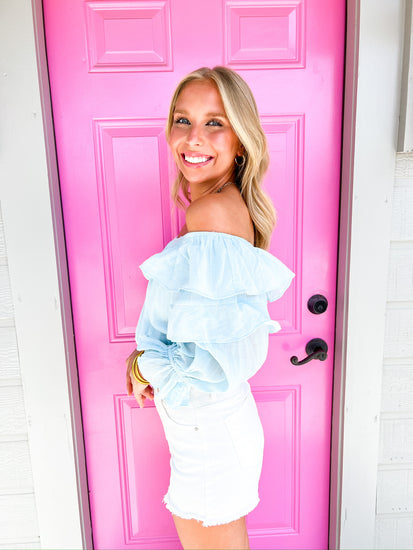 Saltwater Cropped Top - Southern Belle Boutique