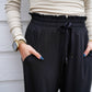 Cuffed Essential Highwaist Joggers - Black