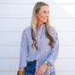 Black Striped Button Down Shirt