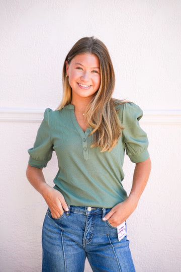 Tanner Top - Slate Green
