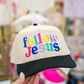 Follow Jesus Colorful Trucker Hat