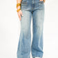 Maya High Rise Wide Leg Patch Jean - Affection - Southern Belle Boutique