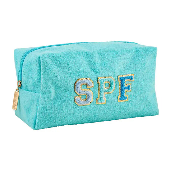 Terrycloth Patch Pouch - Southern Belle Boutique