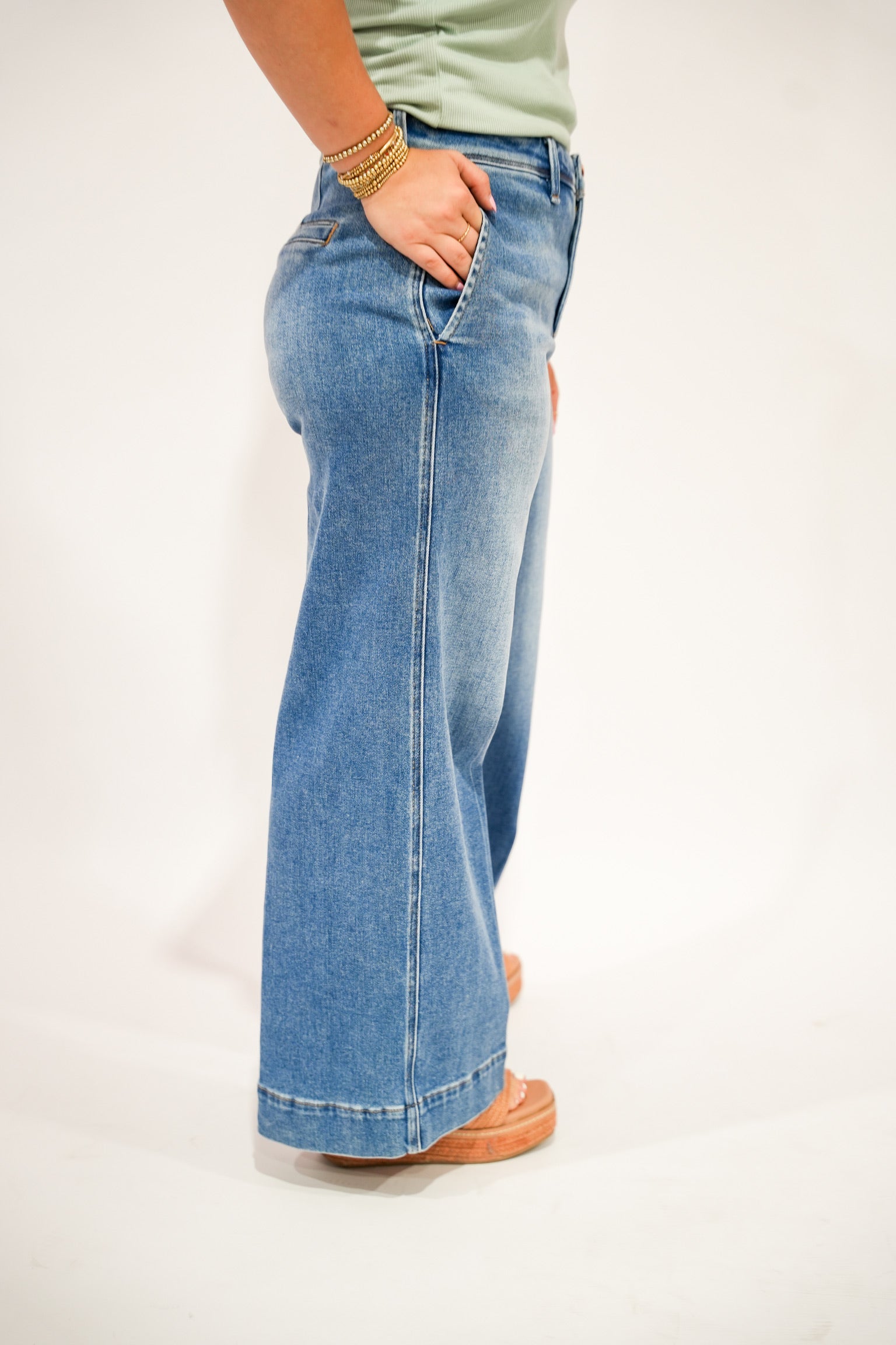 Risen Wide Leg Jeans - Southern Belle Boutique