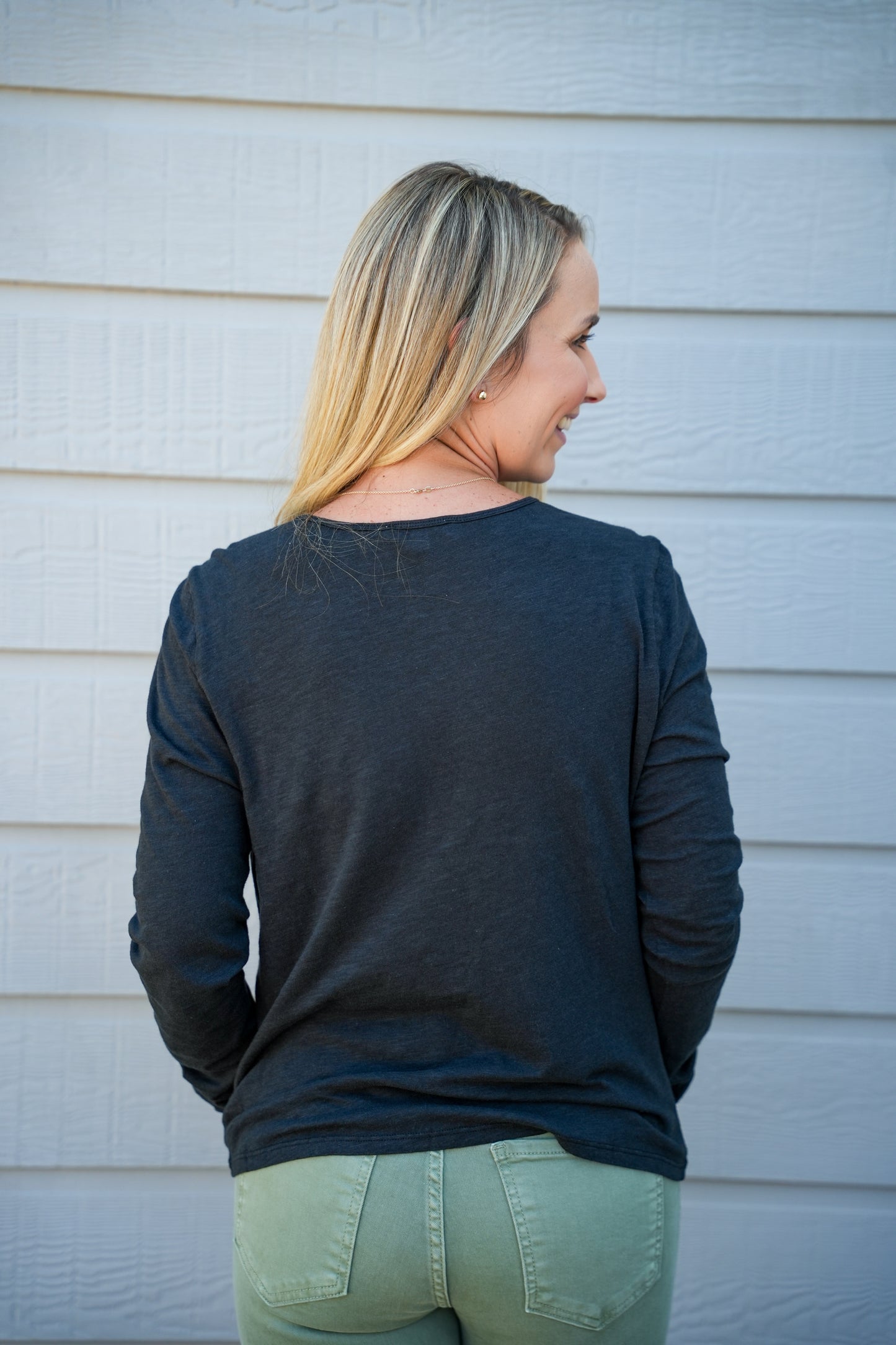 Melia Slub Top - Black