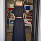 Black Open Back Midi Dress - Southern Belle Boutique