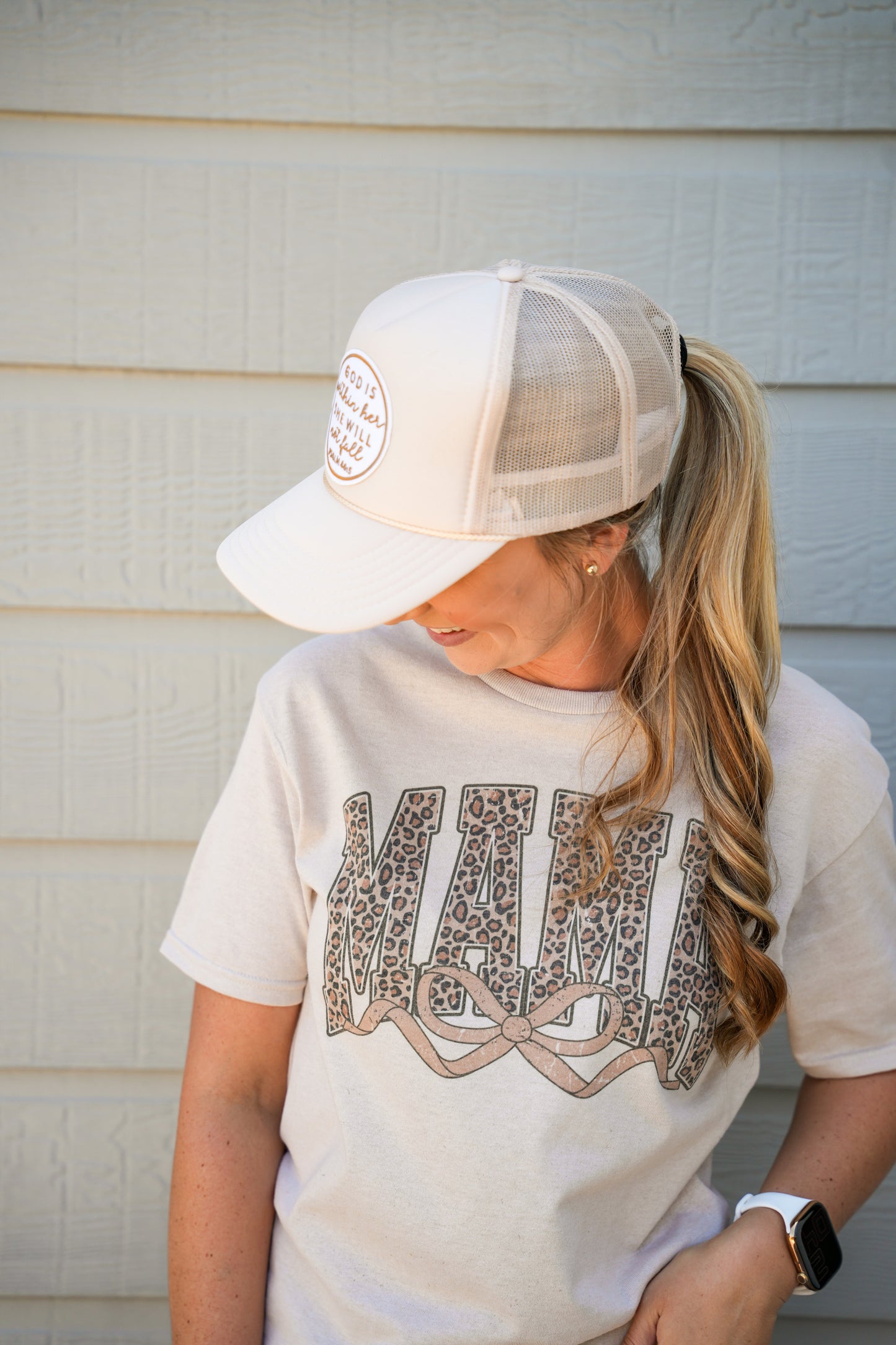 Mama Cheetah Bow Tee - Southern Belle Boutique