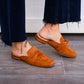 Sheena Suede Knot Mule - Camel