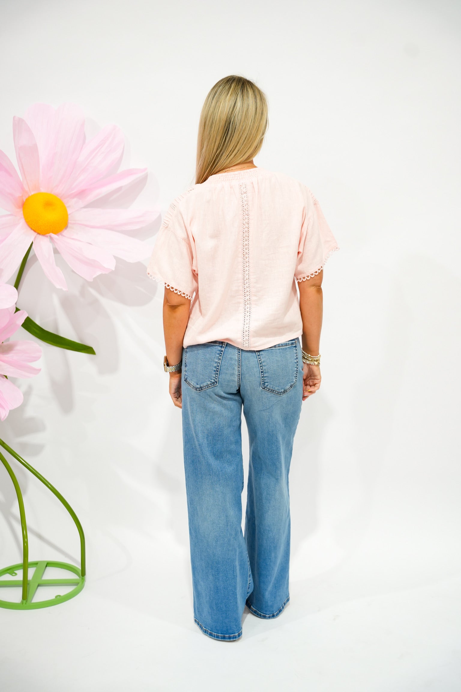Maya High Rise Wide Leg - Protect Wash - Southern Belle Boutique