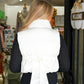 Puffer Vest w/Back Bow - Whip Cream