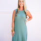 Justine Tank Dress - Slate Green - Southern Belle Boutique