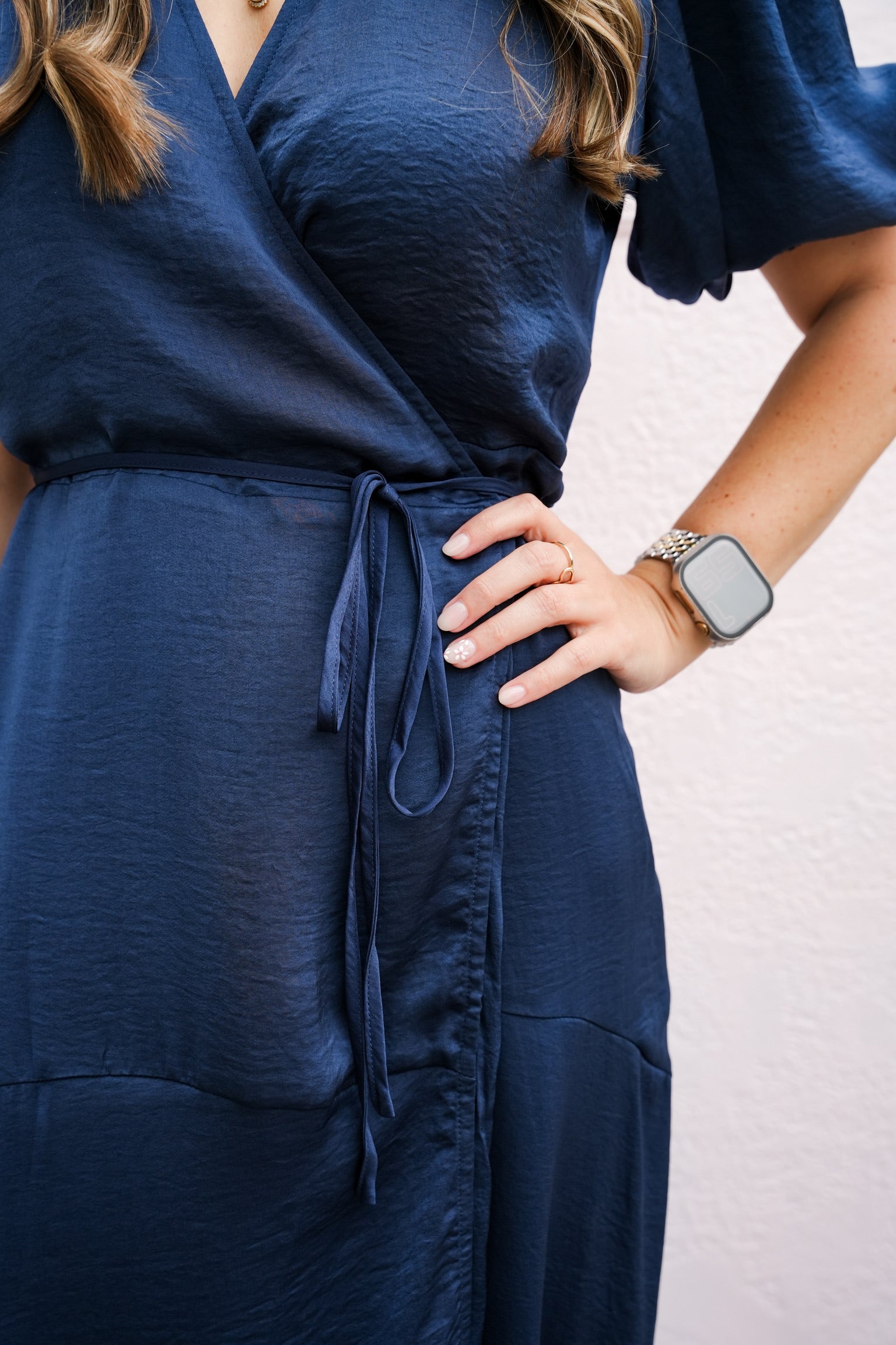 Navy Long Dress - Southern Belle Boutique