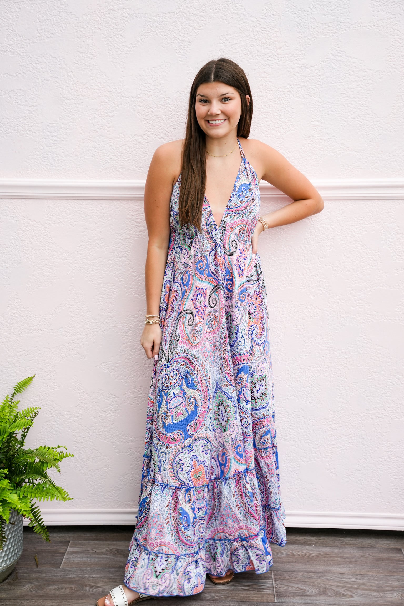 Aelis Backless Dress - Southern Belle Boutique