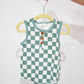 Blue Checkered Romper