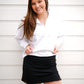 Plush Half-Zip Fleece Pullover - White - Southern Belle Boutique