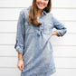 Anika Denim Dress - Medium Wash