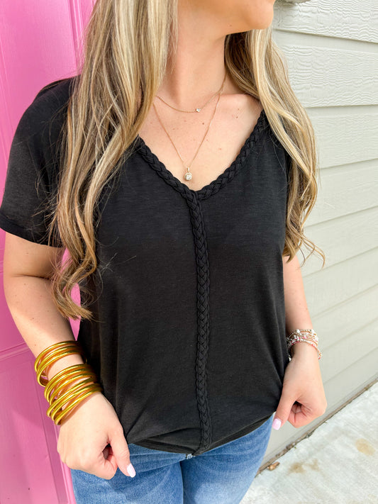 Raya Top - Black - Southern Belle Boutique
