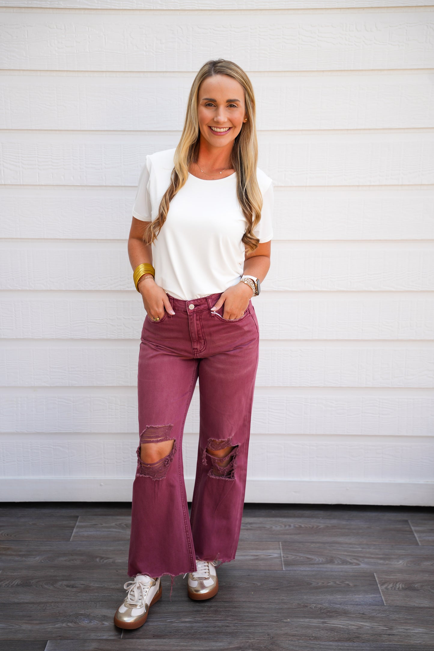 Super High Rise 90's Vintage Crop Flare Jeans - Russet Brown - Southern Belle Boutique