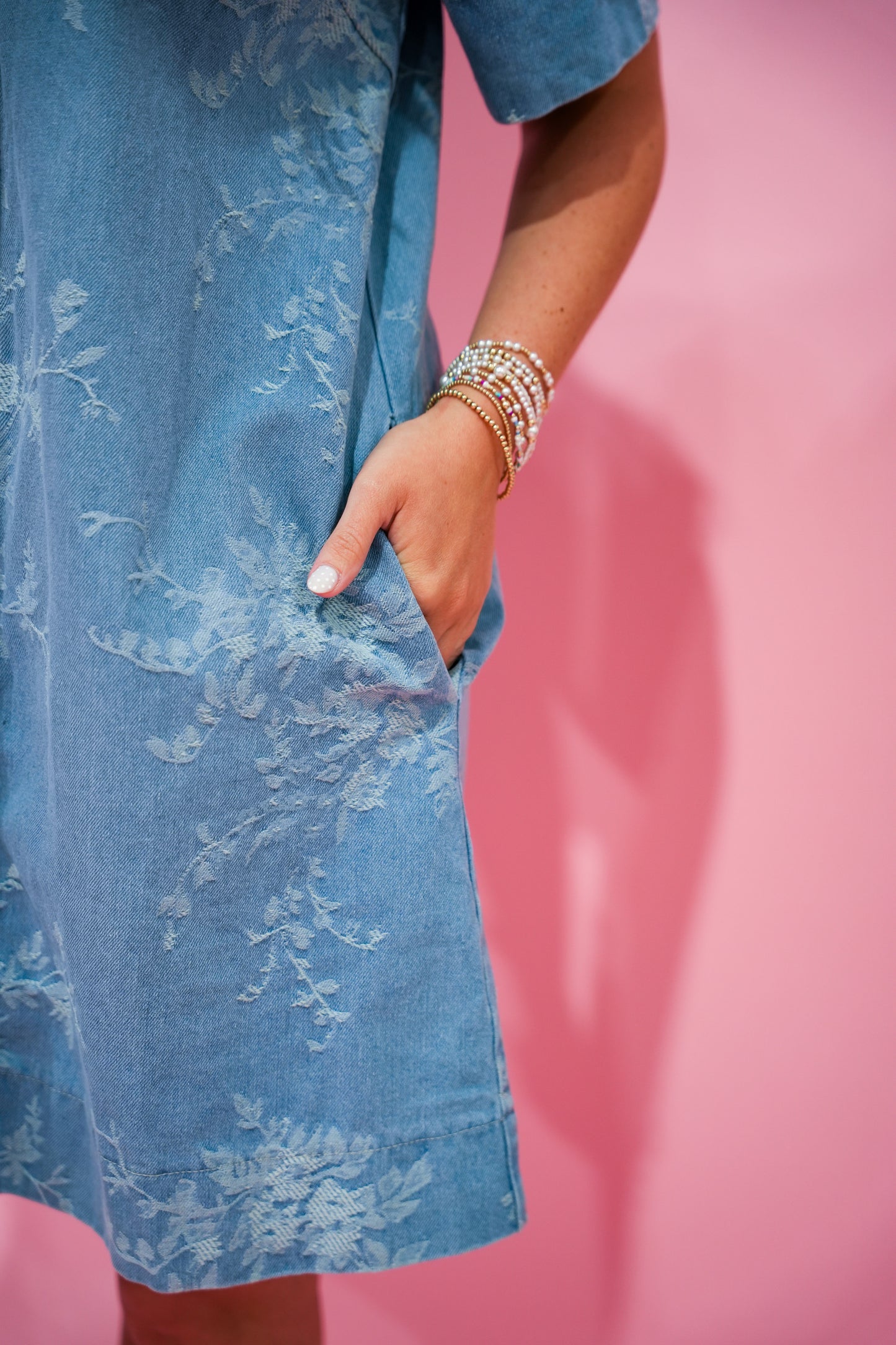 Dreamy Days Light Blue Denim Dress - Southern Belle Boutique