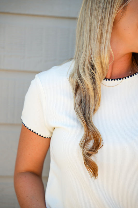 Zuma Top - Vintage Cream - Southern Belle Boutique