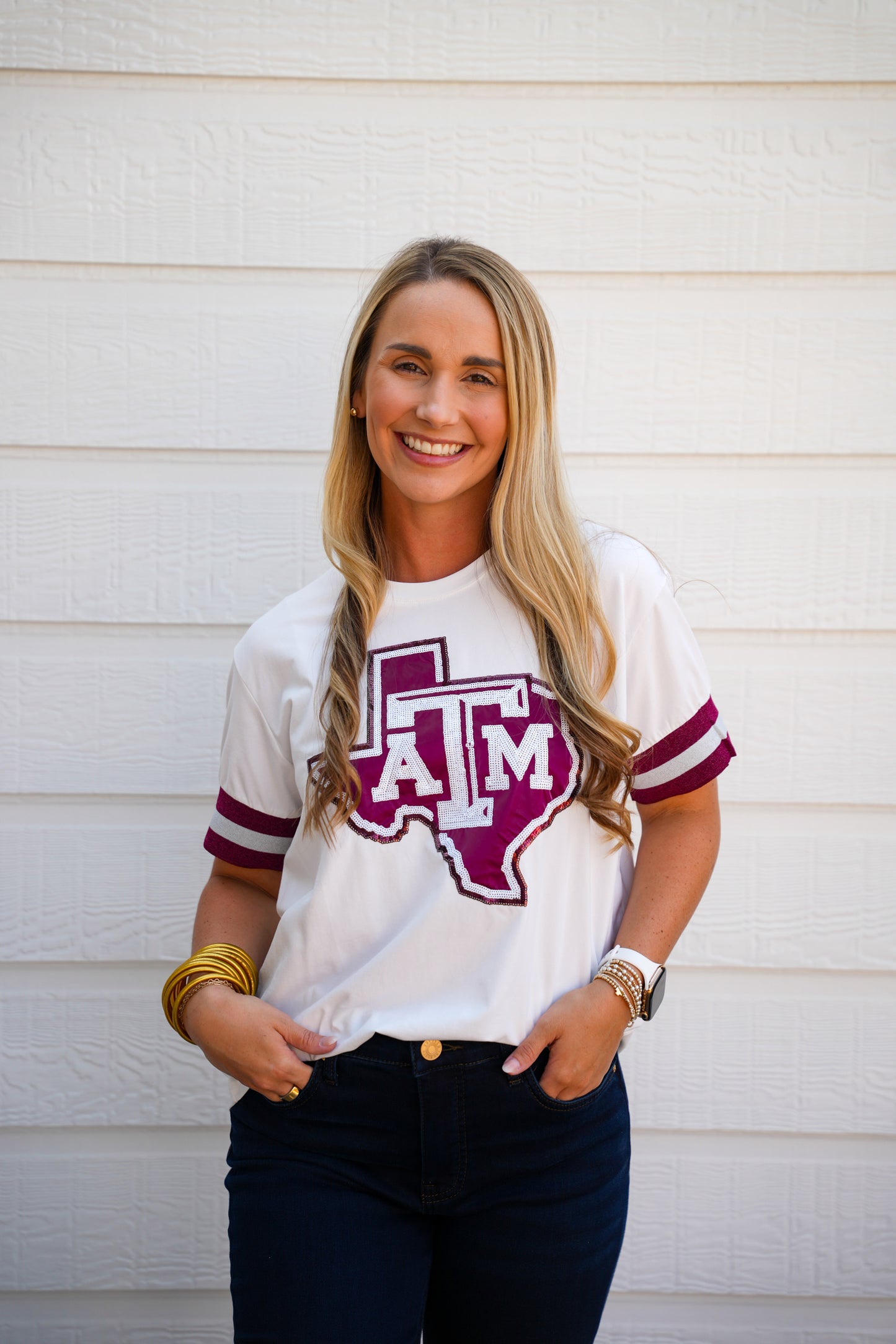 Texas A&M Sparkle Logo T-Shirt