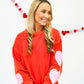 Candy Heart Patch Sweatshirt