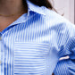 Striped Blue Romper