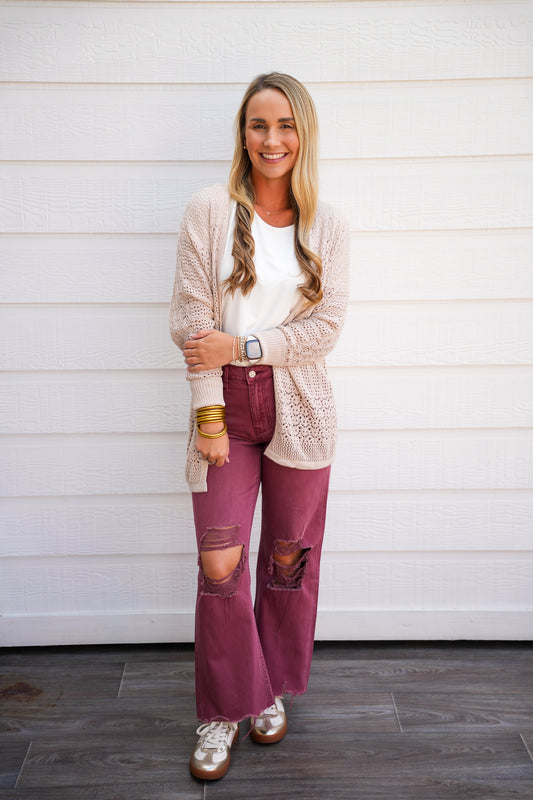 Big Dreams Cardigan - Jet Stream