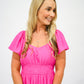 Fuchsia Tiered Maxi Dress - Southern Belle Boutique