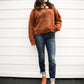 Western Boots Stitched Sweater