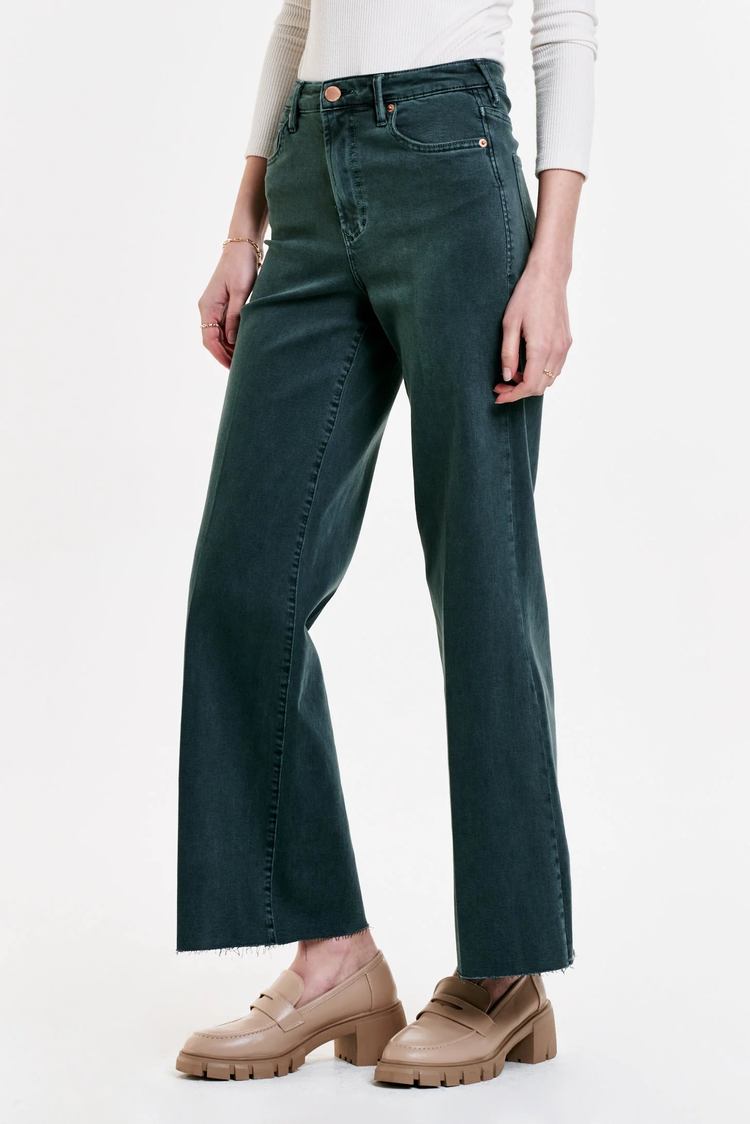 Fiona Super High Rise Wide Leg Jeans - Ponderosa Pine - Southern Belle Boutique