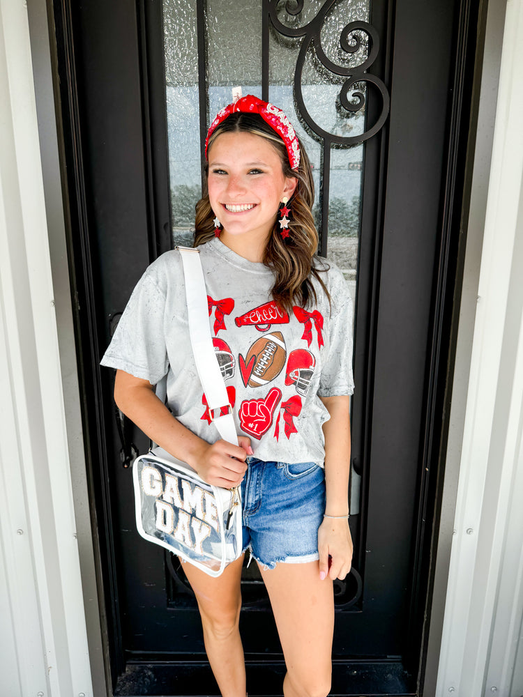 Football & Bows Tee