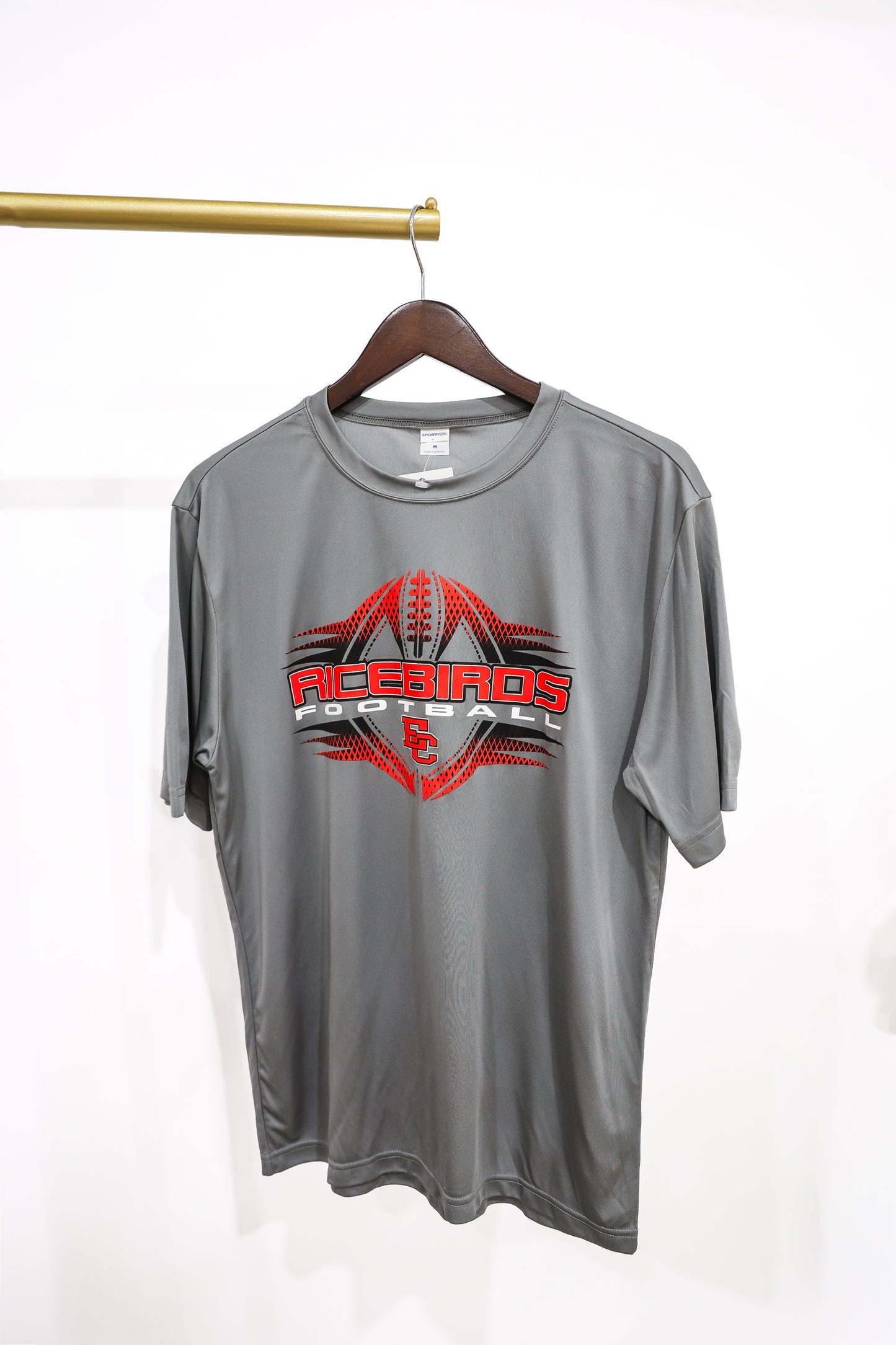 Ricebird Football Grey DriFit Tee