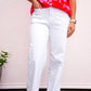 Bristol Wide Leg Pant - White - Southern Belle Boutique